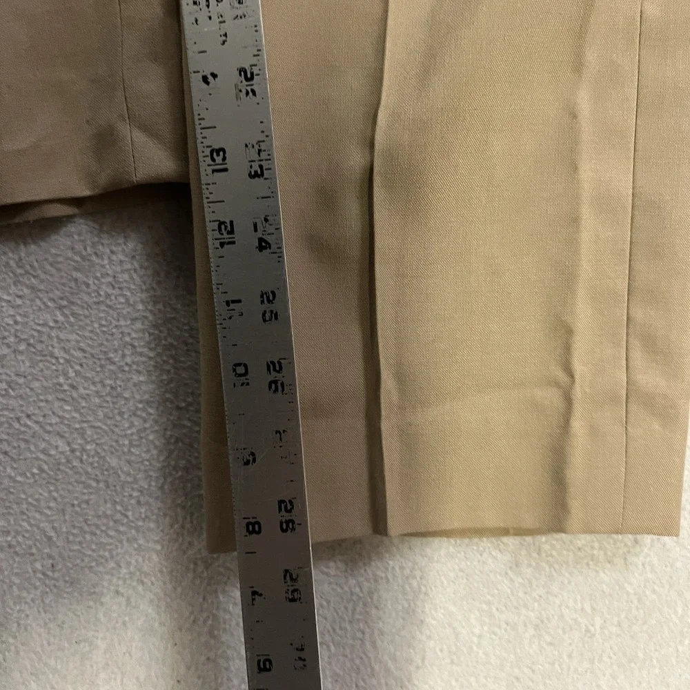 Flying Cross U.S. Navy Uniform Dress Pants Mens 34 Khaki Flat Front Made in USA